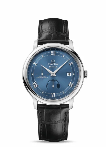 Omega De Ville Prestige Co-Axial 39.5 Power Reserve Stainless Steel / Vintage Blue 424.13.40.21.03.002 (42413402103002)